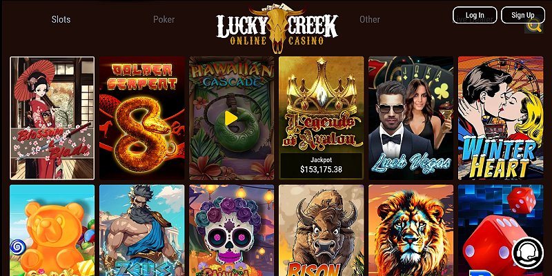 Lucky Creek casino lobby (US)